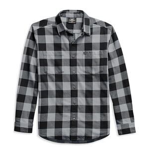 RAILS x REVOLVE Lennox Plaid Long Sleeve Button Up Shirt L Charcoal Black Check